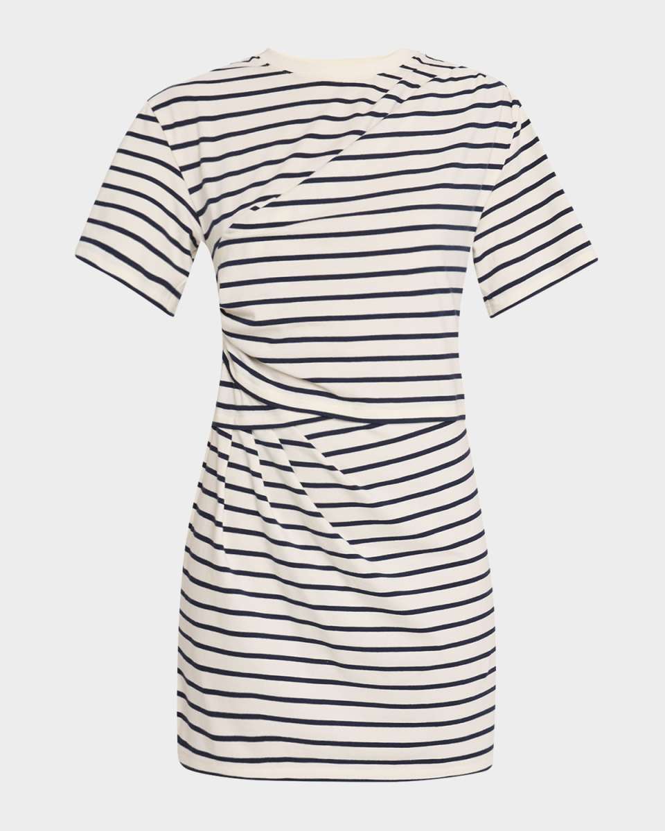 Zeus Draped Short-Sleeve T-Shirt Dress